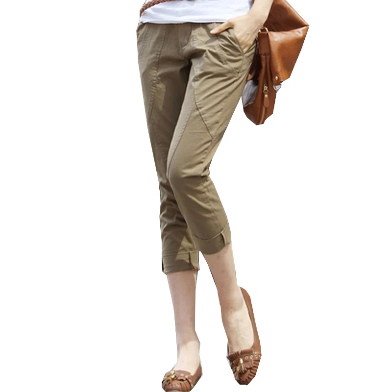 Women's Harem Pants Capris Female 2020 New Fashion Elegant Loose Mid Waist Pants Plus Size 3XL Summer Casual Calf-Length Pants Women's Harem Pants Capris Female 2020 New Fashion Elegant Loose Mid Waist Pants Plus Size 3XL Summer Casual Calf-Length Pants