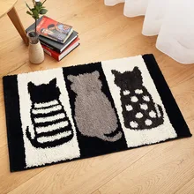 40*60 см милый кот, Мультяшные мягкие коврики для двери, ковры для спальни, абсорбирующие Нескользящие коврики для ванной, коврики для гостиной, входной коврик, домашний коврик