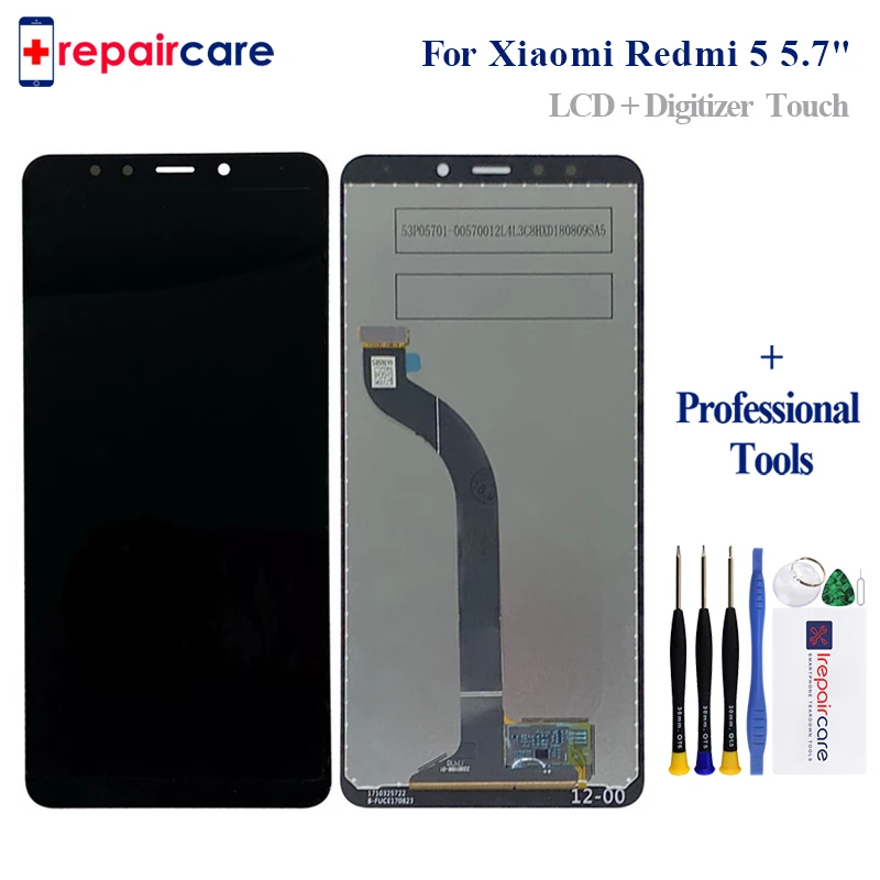 

For Xiaomi Redmi 5 LCD Display+Touch Screen 1440X720 HD Glass Panel Digitizer Replacement For Xiaomi Redmi 5 5.7 inch with frame
