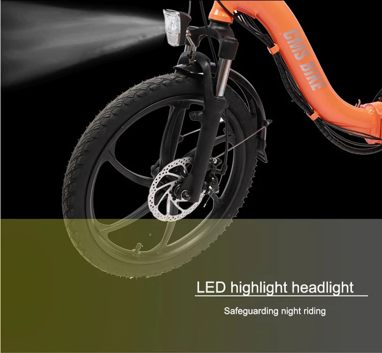 Sale Foldable Electric Bike 2 Wheels Electric Bicycle 36V 350W 25KM/H Double Brake System Electric Scooter For Adults With Seat 3