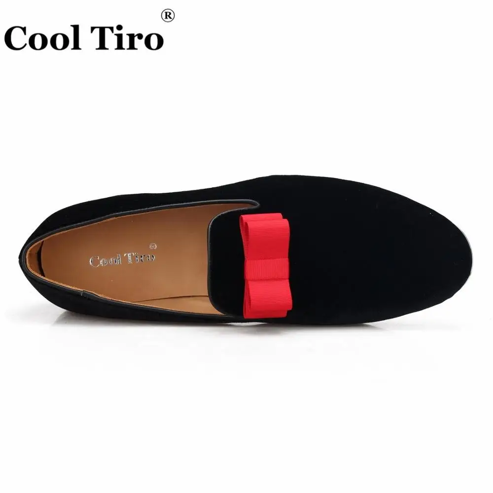 Cool Tiro/черные бархатные лоферы Мужские мокасины Шлепанцы для курения Модельные