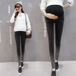 Материнство джинсы для беременных карандаш для женщин брюки для беременных джинсы с эластичной резинкой на талии брюки для кормления