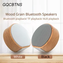 Portable Wireless Bluetooth Speakers with mic 3D Stereo Subwoofer Support USB FM TF AUX radio player Mini Wood grain Speakers цена Portable Wireless Bluetooth Speakers with mic 3D Stereo Subwoofer Support USB FM TF AUX radio player Mini Wood grain Speakers цены онлайн