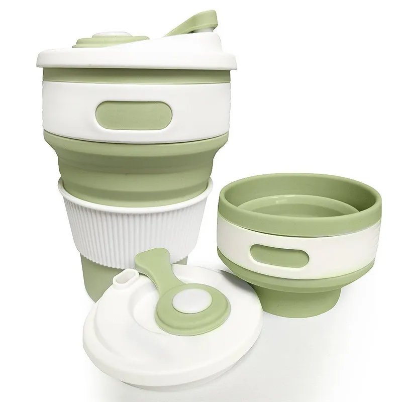 

Folding Silicone Collapsible Cup Telescopic Drinking Collapsible coffee cup multi-function folding Convenient Travel Mug