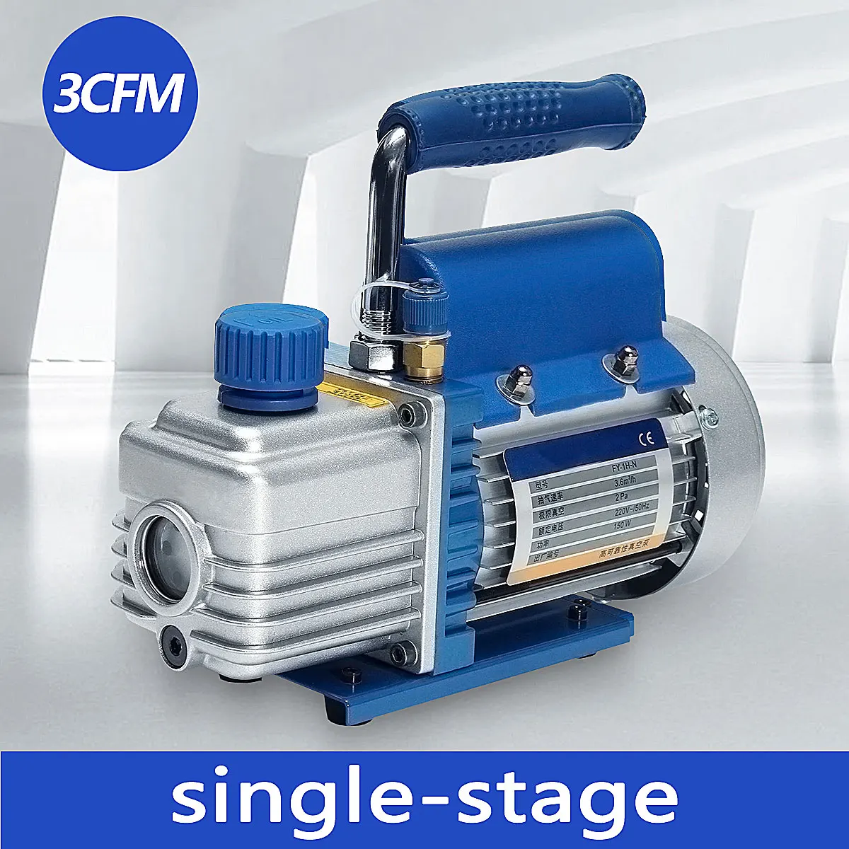 

New 150W 220V Mini Air Rotary Vane Vacuum Pump Air Compressor LCD Separator Laminating Machine HVAC Refrigeration Repair Tools