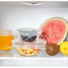 6 шт цветок Тип Еда Класс силиконовые постельное белье фрукты силикона Пластик Обёрточная бумага эластичный герметичные силиконовая крышка чаши