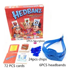 Hedbanz игры детей родители Вечерние игры новинка игрушки Смешные гаджеты быстрый вопрос что я карты Настольная игра