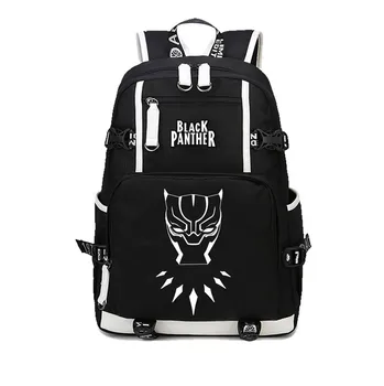 

2020 Superhero Black Panther Backpacks School Students Boys Girls Printed Backpack Laptop Bags women men Travel Rucksack