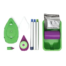 9 шт./компл. Многофункциональный Ho использовать удерживайте использовать декоративная краска для стен ручка роликой щетки инструмент DIY легко работать краски ing кисти инструменты