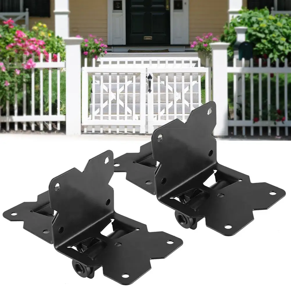 

1Pair Heavy Duty Cabinet Hinges Carbon Steel Fence Door Hinge For Fence Garden Shed Gate PVC Vinyl Door Hardware Set Cheap Price