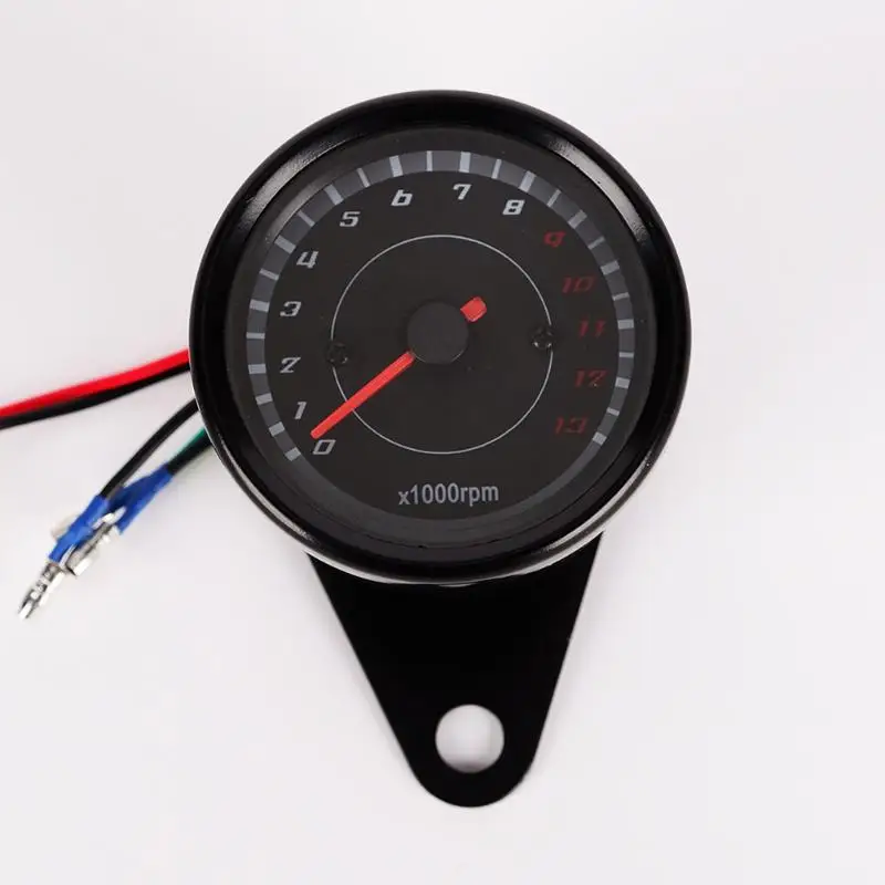 12V Универсальный Тахометр для мотоцикла тахометр спидометр со светодиодной