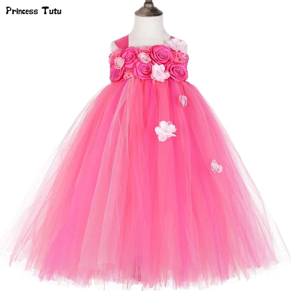 orange and hot pink dress