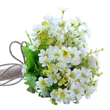 Свадебный букет, Шелковый пасторальный стиль, букет невесты, искусственные цветы для свадебной вечеринки