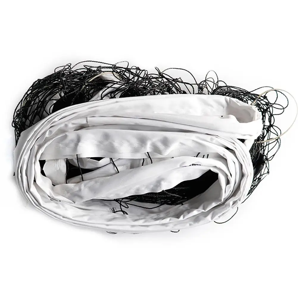 Portable Volleyball Net Four-sided Thickened Canvas Edging PE Durable Standard Volleyball Net for Competition Training Practice Portable Volleyball Net Four-sided Thickened Canvas Edging PE Durable Standard Volleyball Net for Competition Training Practice