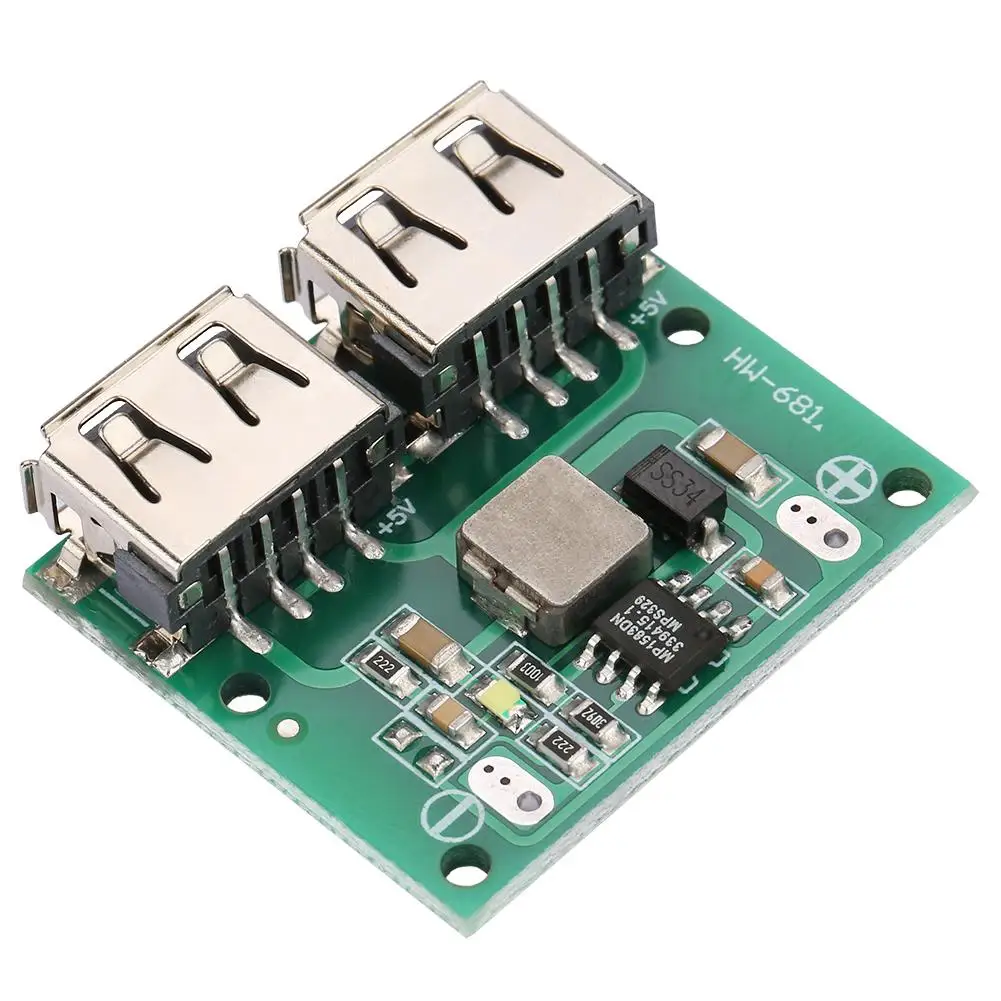 Модуль зарядного устройства 1 шт. Двойной выход USB 9 В/12 В/24 В до 5 3 А модуль