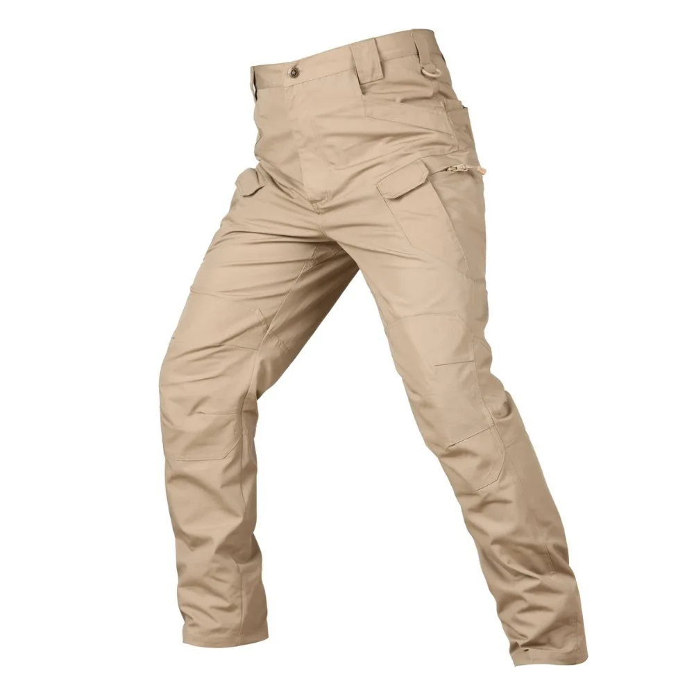 Pantalones de senderismo al aire libre de los hombres camuflaje escalada pantalones de caza militar ejército pantalones de Trekking Camping pantalones-pantalones de bolsillo