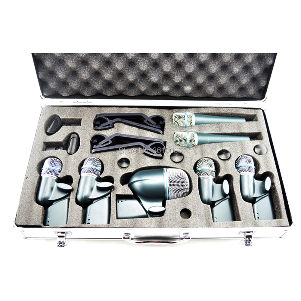 Free Shipping BETADMK7 Wired Drumkit Microphoneset