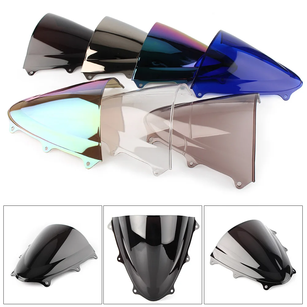 Motorcycle Windshield Double Bubble ABS Windscreen For Suzuki GSXR 600 750 2011 -