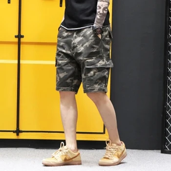 

Camouflaged Men Cotton Shorts Casual Summer Fitness Clothing Shorts Men Jogger Bermuda Masculina Gymclothing Sweatpants Mares