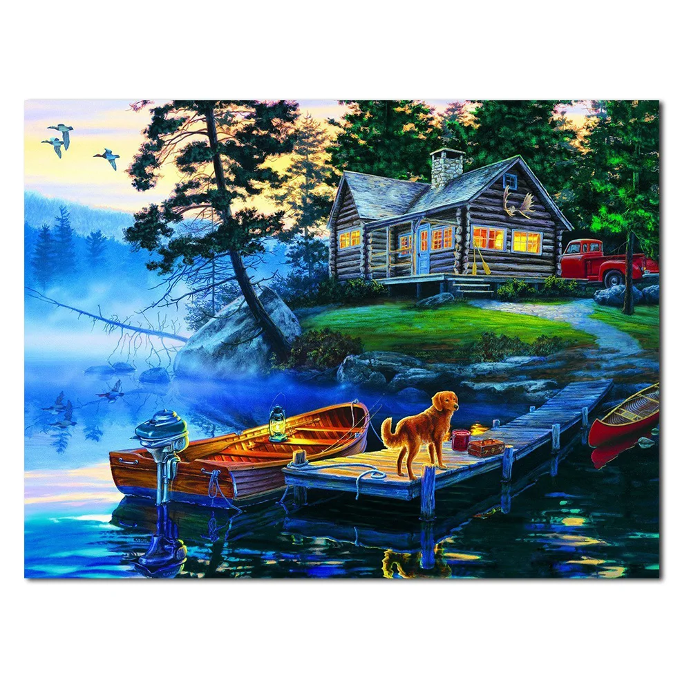 

5D DIY Diamond Painting Full Square Landscape Rhinestone Diamand Embroidery Home Decor For Living Room