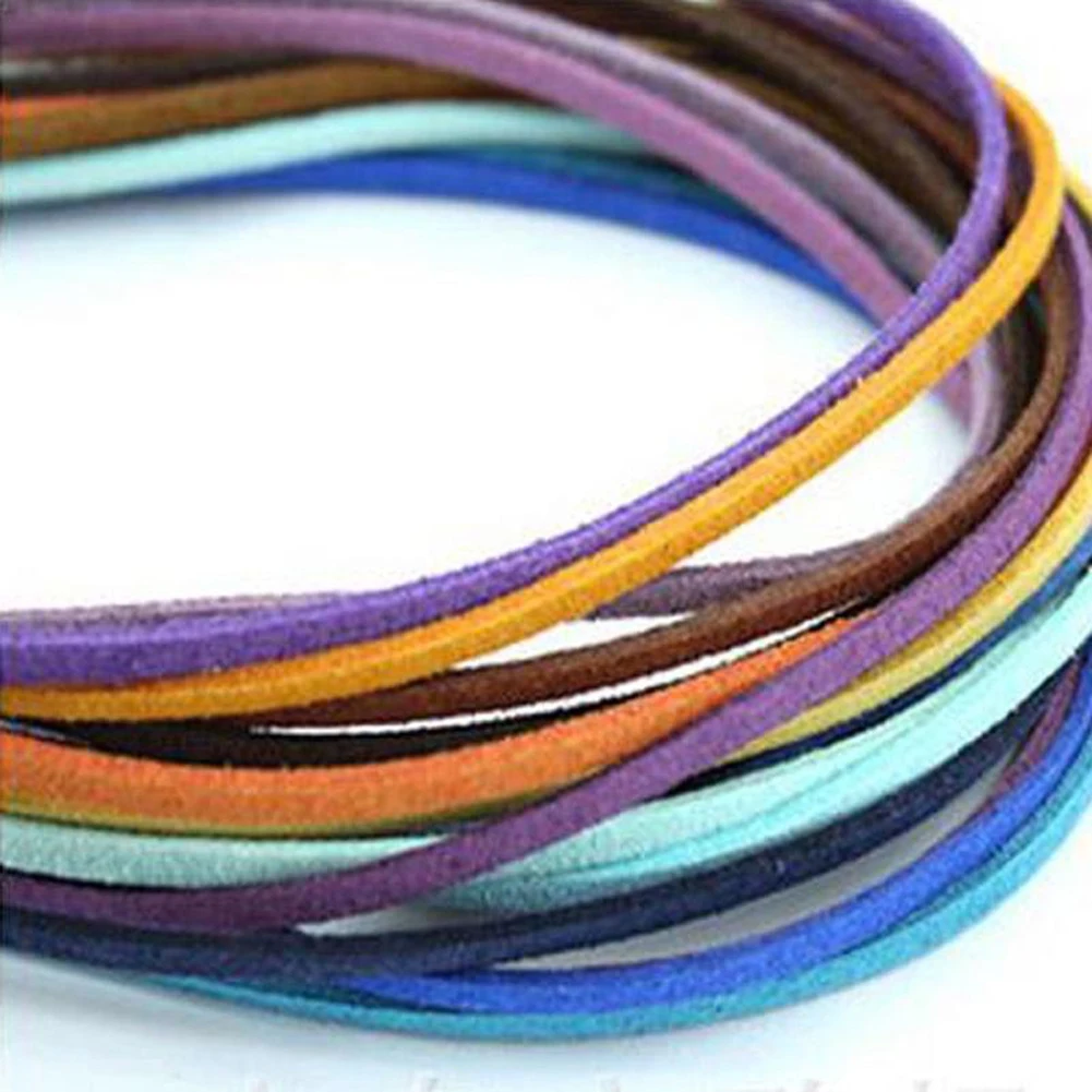 

1M 3Mm Faux Suede String Jewelry Making Bracelet Diy Velvet Leather Thread Cord Dark Coffee Charms Fashion Jewelry Findings