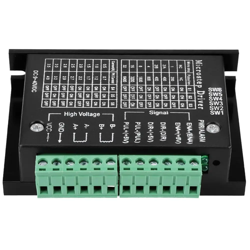 

TB6600 DC 9-40V Stepper Motor Control Module 32 Microstep Motor Controller Board for Wood Router Machine Stepper Motor Driver