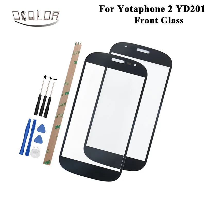 Ocolor для Yotaphone 2 YD201 спереди Стекло Внешний крышка объектива Touch объектив Экран