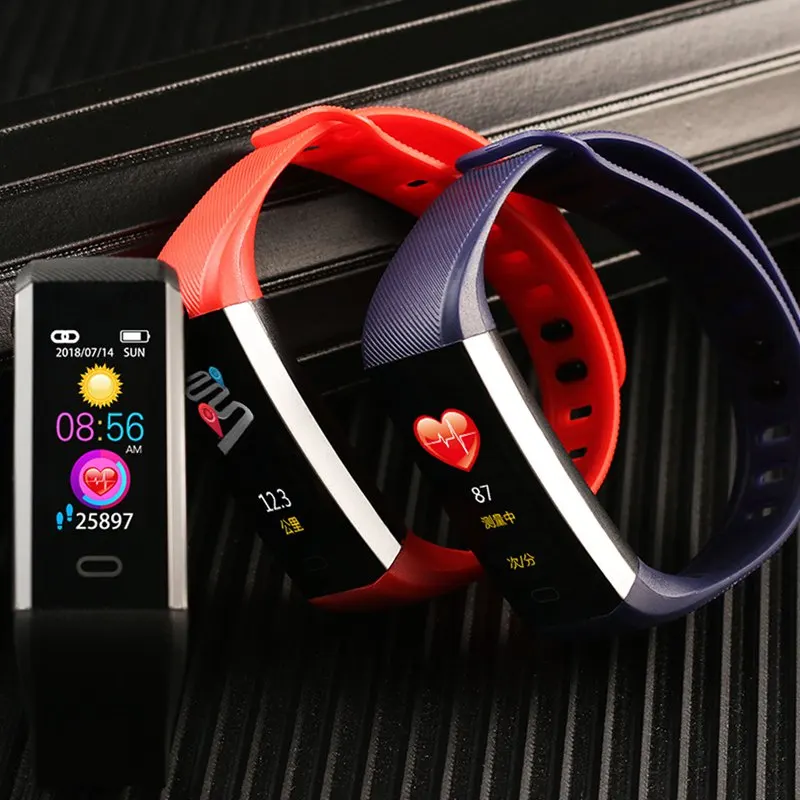 Wq6 Smart Bracelet 0.96 Inch Color Screen Usb Straight Ip67 Waterproof Swimming Sports Bracelet