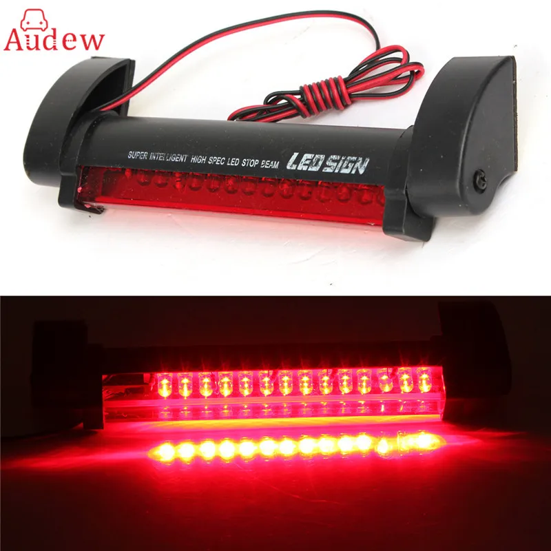 

Universal 12V 14 LED High Mount Stop Rear Tail Warning Light Lamp Red Car Auto Third 3RD Brake Light Parking Red