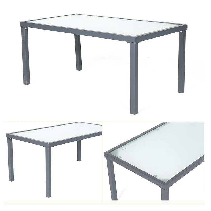 Furniture Coffee Table Living Room Sets Breakfast Shelf Table Home Outdoor Garden Tables Chairs Glass Tea Table 4 Piece