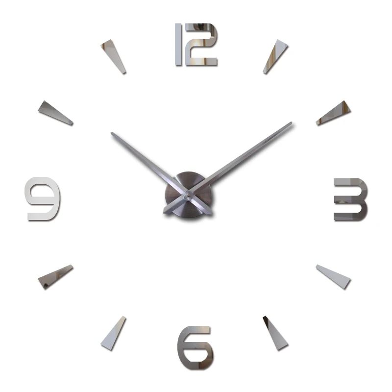 

2018 New Wall Clock Quartz Watch Reloj De Pared Modern Design Large Decorative Clocks Europe Acrylic Stickers Living Room Klok