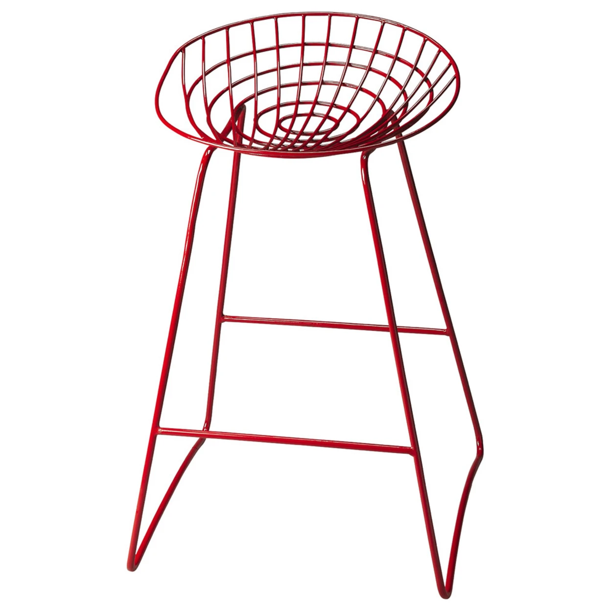 Butler Ludwig Red Metal Bar Stool |