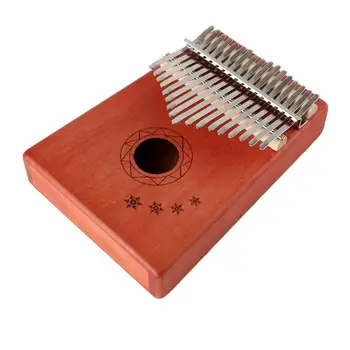 

Portable 17 Key Kalimba African Wood Thumb Finger Piano 17 keys Solid Wood Kalimba Mbira Thumb Musical Instrument