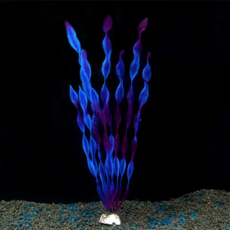 

2019 New 30cm Green Artificial Simulation Protection Materials Water Plants For Fish Tank Aquarium Accessories Decoration