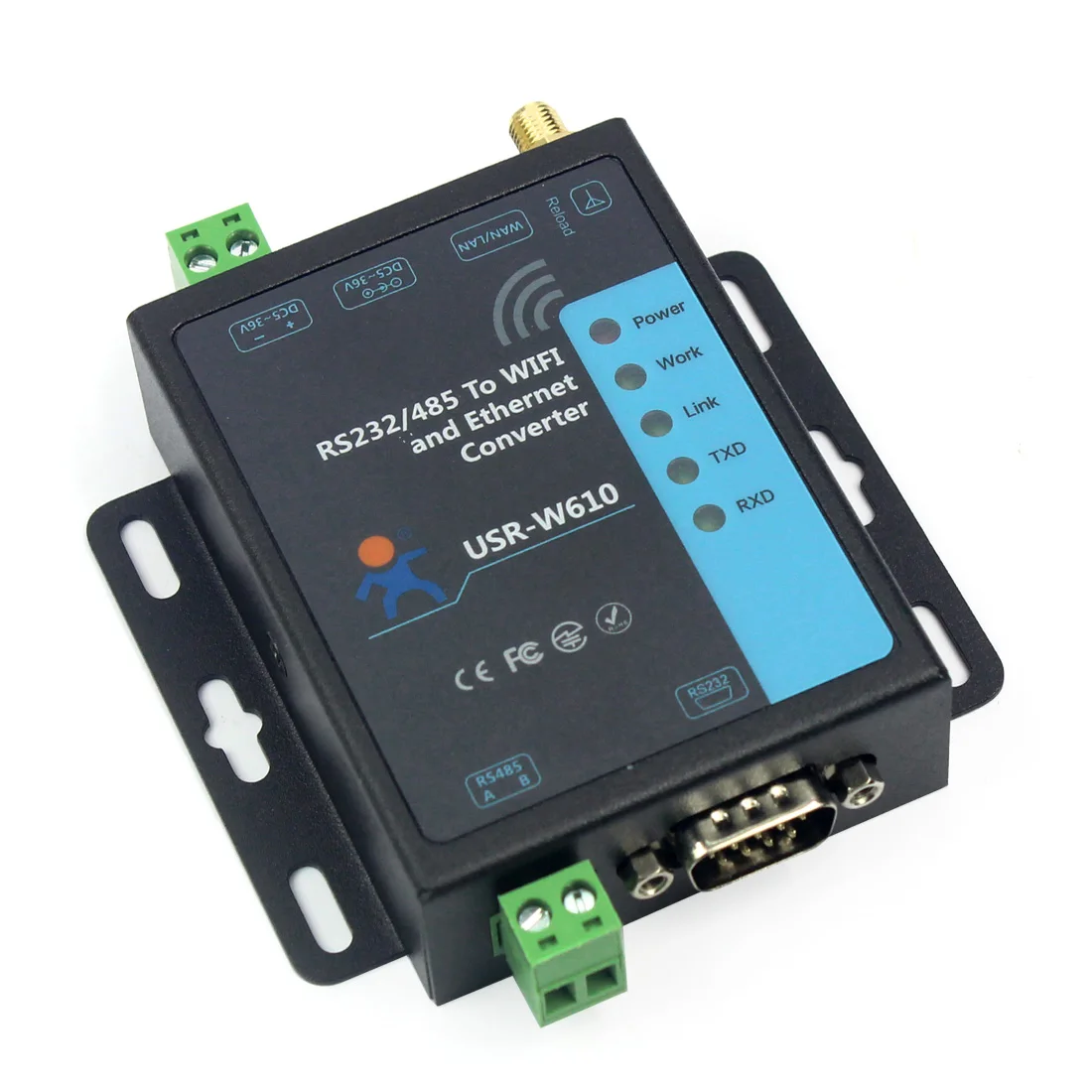 USR W610 беспроводной преобразователь серии к Wi Fi Ethernet RS232 RS485 последовательный