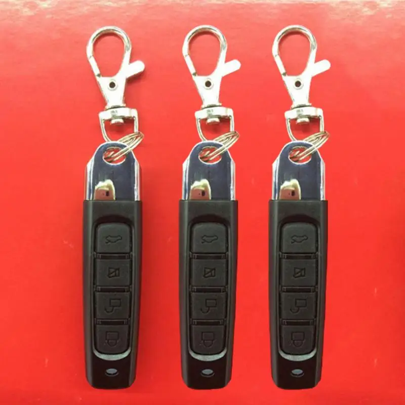 

New 4 Buttons Garage Gate Door Remote Key 433MHZ Auto Pair Copy Remote Garage Door Opener Remote Control Duplicator
