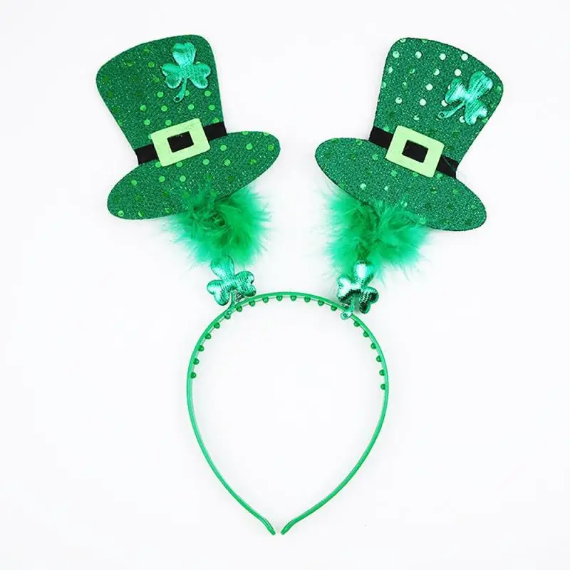 

High Quality Happy St Patrick's Day Party Decorations Funny Green Hat Head Accessoires For Irish Party St Patricks Day Decor A20