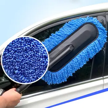 

1pc Super Soft Car Cleaning Tool Duster Interior Cleaner Long Retractable Handle To Trap Dust And Pollen For Car RV Boats Home