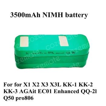 

3000mah 14.4v ni-mh battery 14.4v vacuum cleaner battery for X1 X2 X3 X3L KK-1 KK-2 KK-3 AGAit EC01 Enhanced QQ-2l Q50 pro806