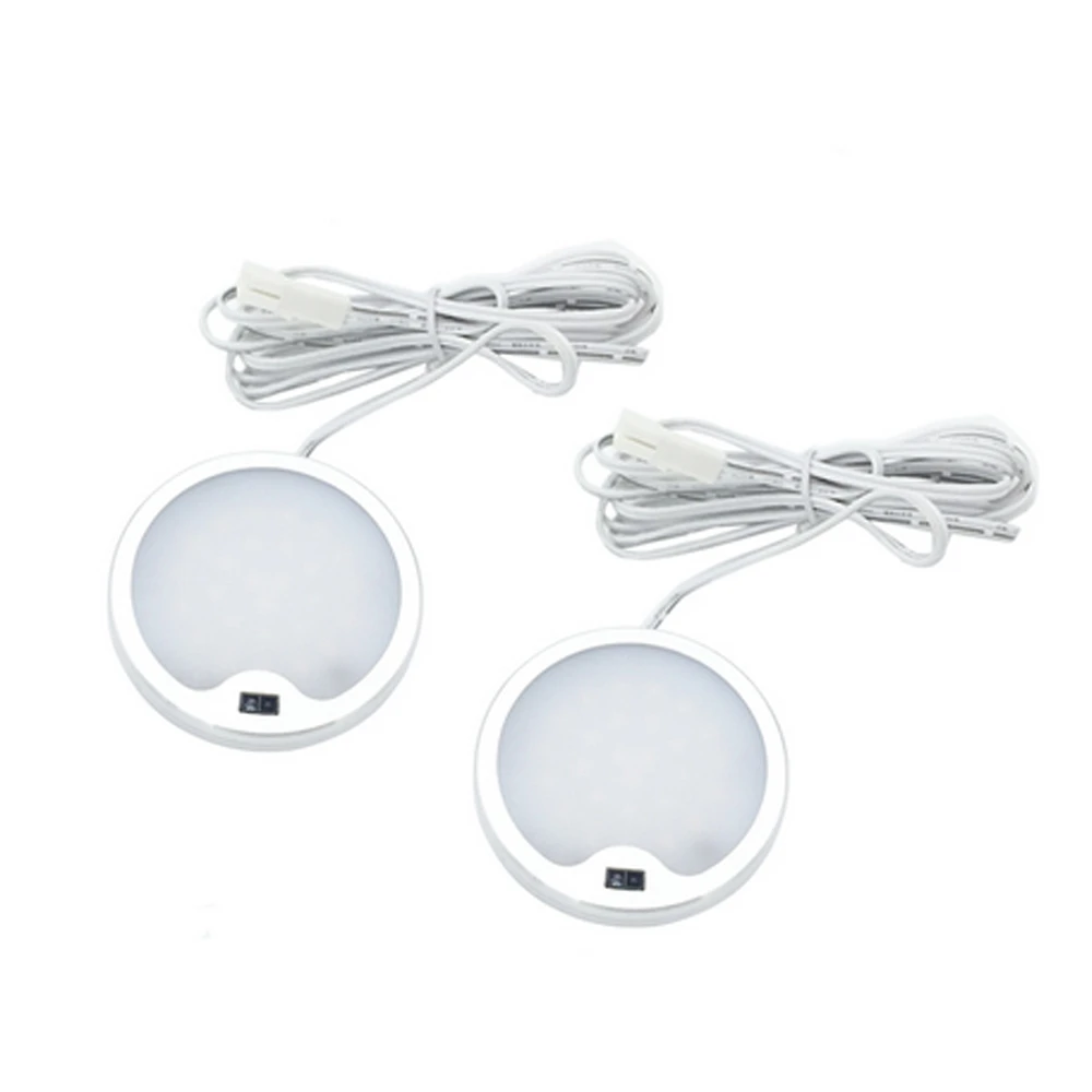 CLAITE DC12V 5 Вт круглый ручной волновой датчик светодиодный переключатель шкаф свет