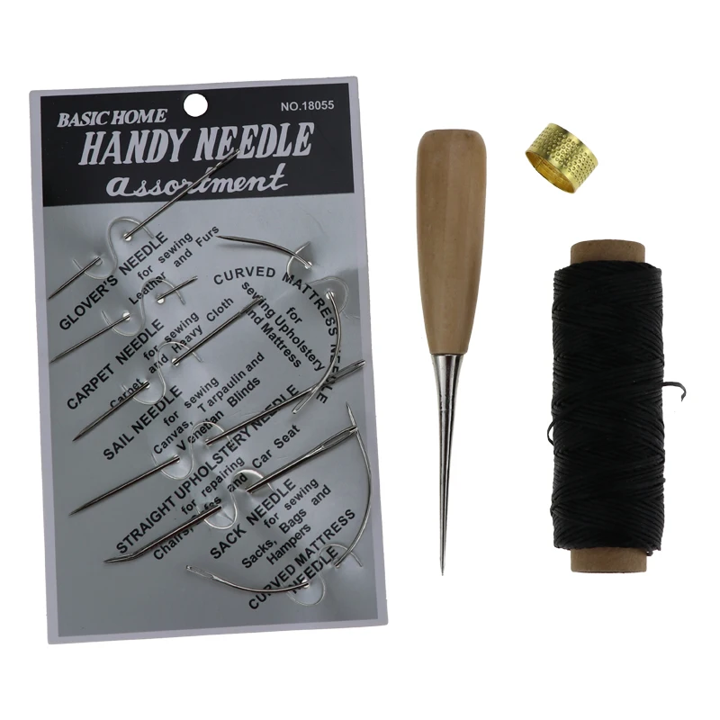 Профессиональный набор инструментов для рукоделия из кожи ручная швейная строчка для вырезания, рабочие аксессуары для кожевенного ремесла