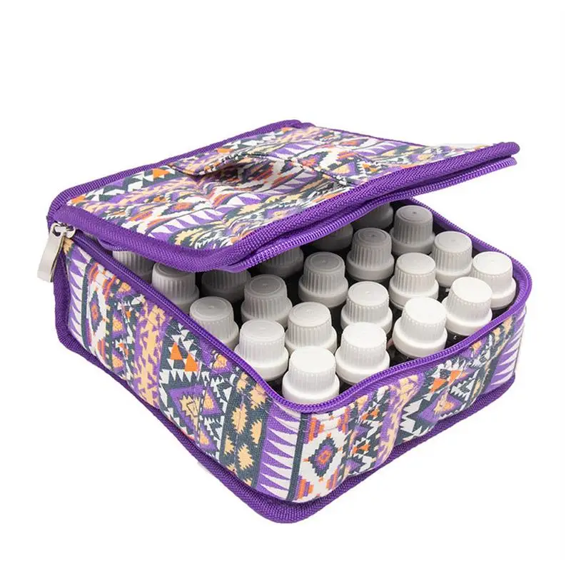 

30 Grids Essential Oil Bottle Storage Bag Travel Housing Storage Cases for 10ML 15ML Bottle Essential Oils Tools 19 x 18 x 8cm