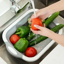 Складная корзина для мытья посуды, кухонная раковина, инструменты для мытье овощей и фруктов