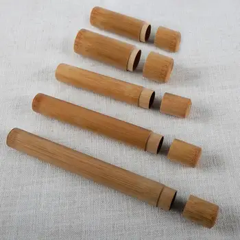 

Bamboo Fragrant Tube Natural Eco-Friendly Portable Tea Box Caddy Candy Jar