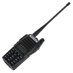 Радио рация 82L VHF/UHF любитель, УФ двойной pin 18 см антенна и 3000 мА батарея черный