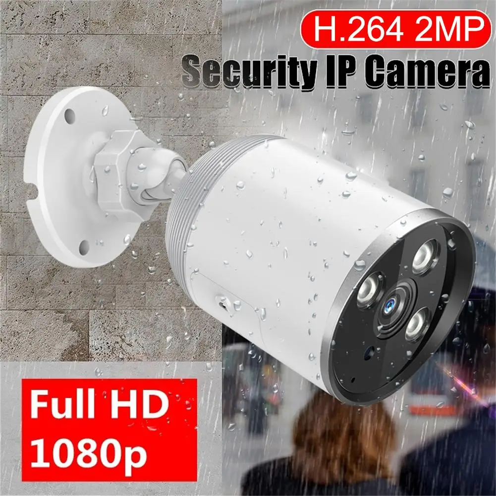 HD Mini 1080 P водостойкая наружная ip-камера Домашняя безопасность сеть беспроводных камер ночного видения 2,4 г WiFi CCTV полноцветная камера