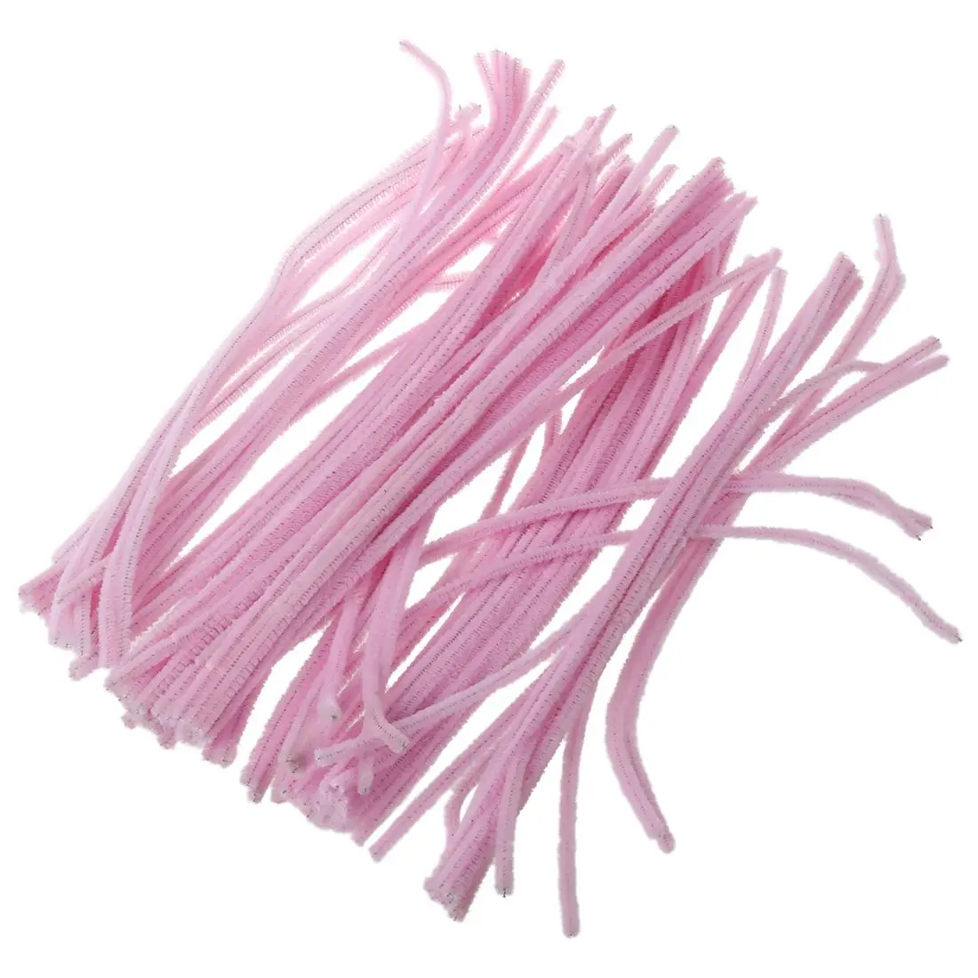 

CNIM Hot 6mm x 12 inch Pipe Cleaners Chenille Stems Kids Crafts - Pink