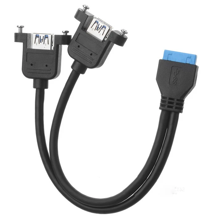 CYDZ материнская плата 20pin заголовок к 2 портам USB 3 0 мама задняя панель кабель