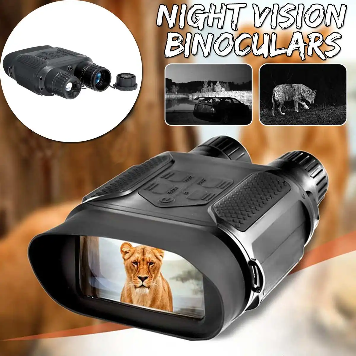 

7x31 Night Vision Binocular Digital Infrared Night Vision Scope 1280x720p HD Photo Camera Video Recorder 400m Observing Distance