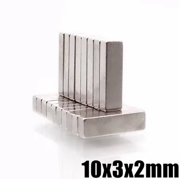 

100pcs 10 x 3 x 2 mm N35 Mini Supper Strong Magnets 10*3*2 Small Permanet Rare Earth Neodymium Art Craft